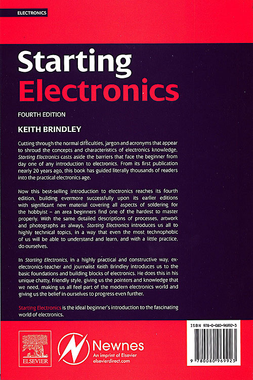 Starting Electronics - Back Cover