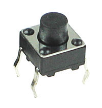 TACT002 - Small Raised Black Tactile Switch