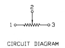 TRIMSH100K - 100k ohm Sealed Miniature Horizontal Trimpot Circuit