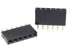 6 Pin .100 inch Straight Female Header